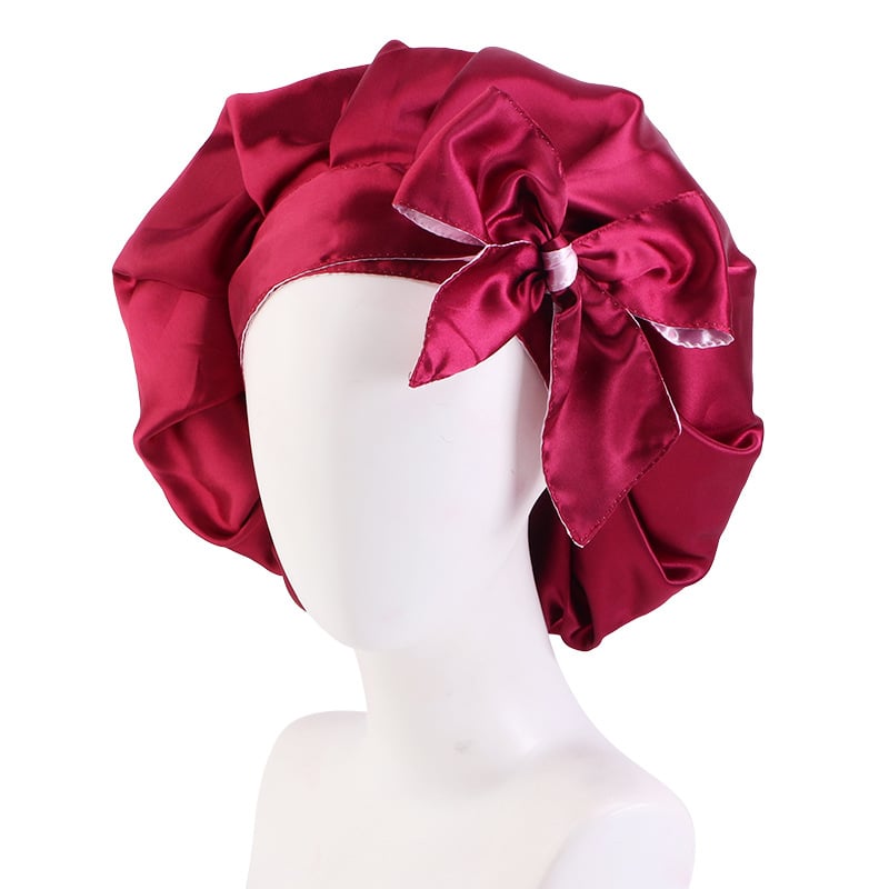 Zenvia Beauty double satin hair care cap with soft, satin fabric for gentle hair protection during styling or overnight use.