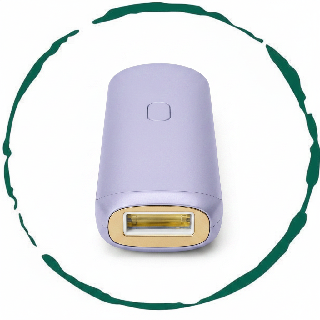 Zenvia Beauty IPL hair removal device with sleek handheld design, ready for at-home skin treatment and hair reduction.
