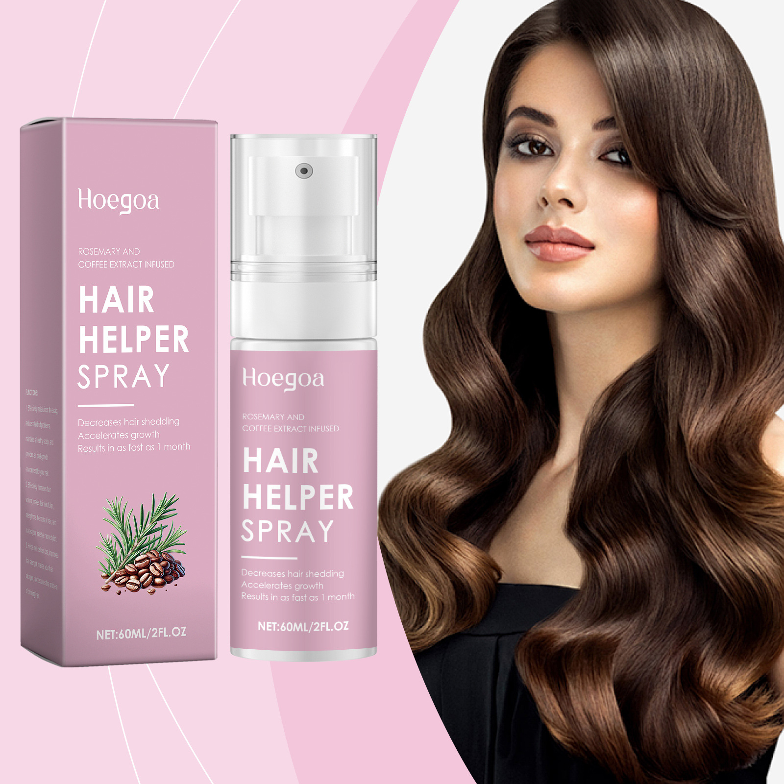 Zenvia Beauty hair care spray bottle with nozzle, designed for hair styling and finishing.