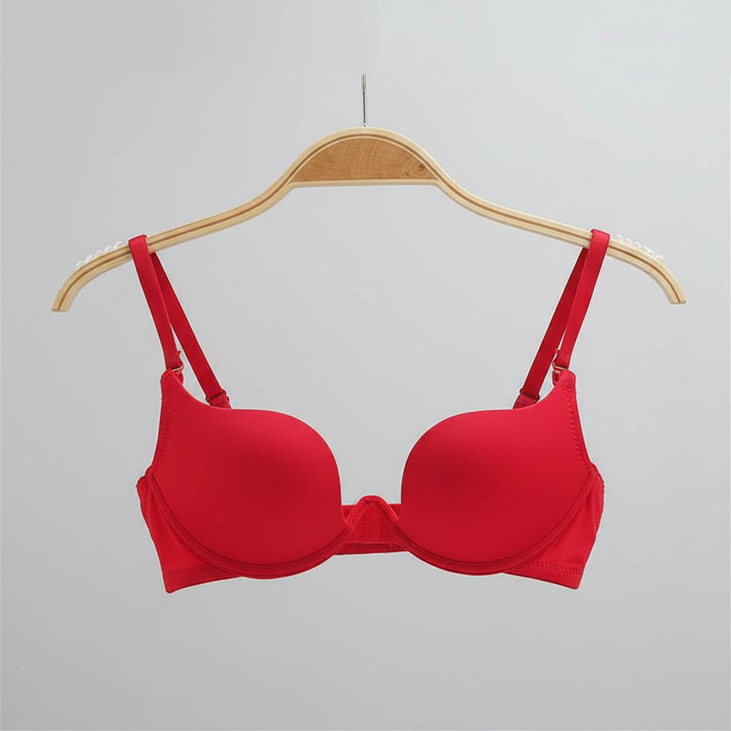 Backless U-shape multiway bra by Zenvia Beauty showing flexible fabric and adjustable straps for versatile support and comfort.
