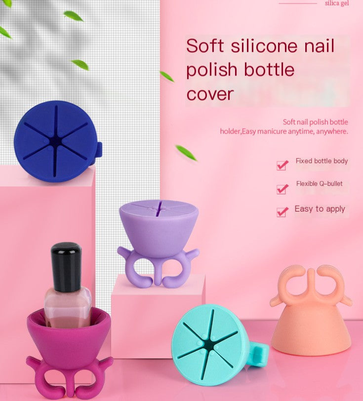 Silicone Nail Polish Bottle Sleeve And Makeup Tools product image