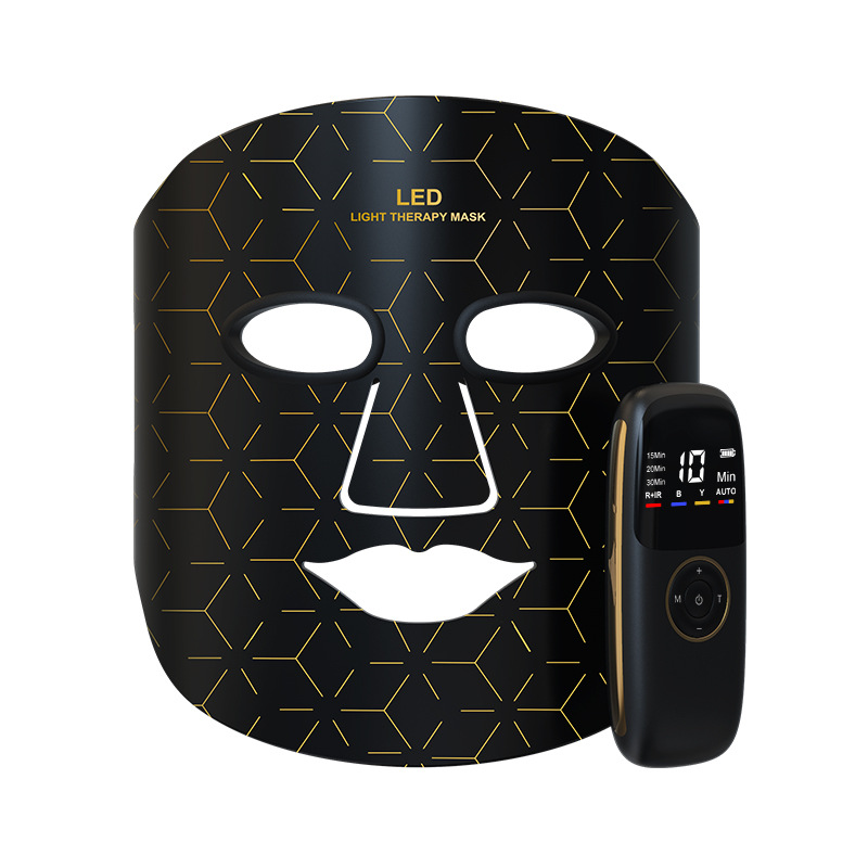Zenvia Beauty Photon Therapy Facial Mask showing a sleek, black beauty mask with LED light technology for skin rejuvenation.