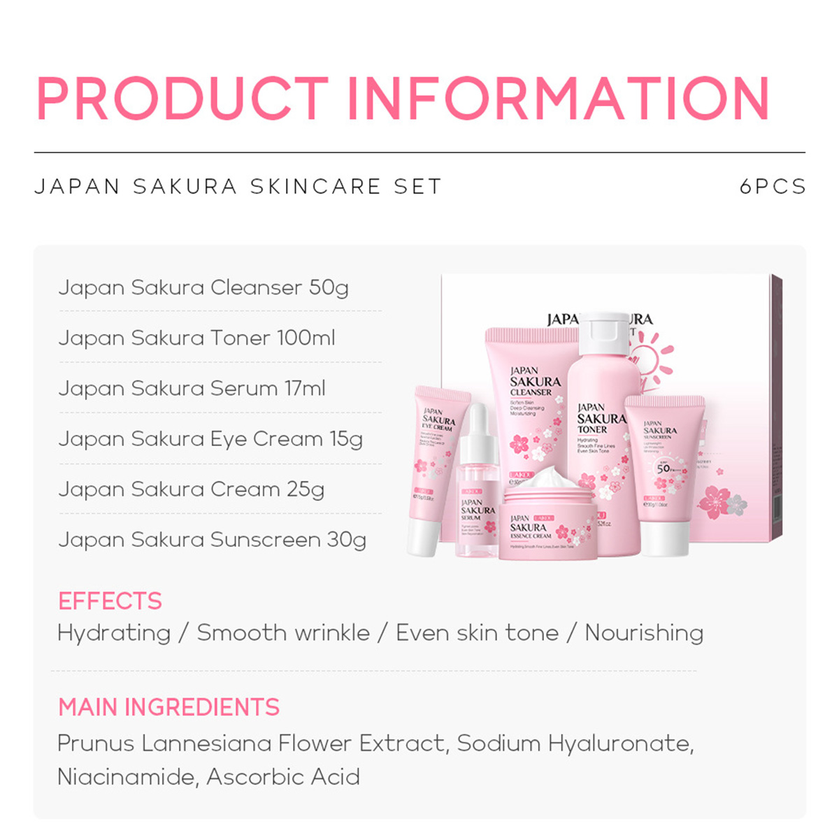 Japan Sakura Skincare Gift Set product image