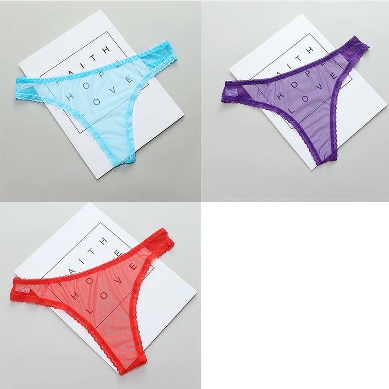 Transparent T-line panties by Zenvia Beauty, featuring a sleek, seamless design with delicate sheer fabric and minimal coverage.