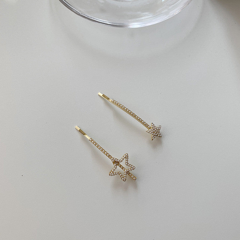 Elegant Pearl Star Hair Clips - Korean Hair Accessories product image