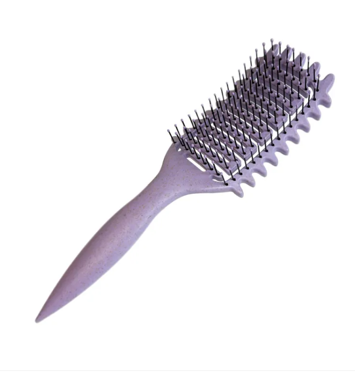 Zenvia Beauty curl hair hollow comb with wide teeth for detangling and styling curly hair, lightweight and durable plastic design