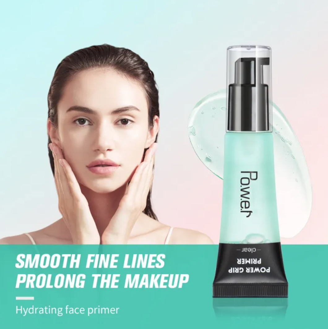 Zenvia Beauty Invisible Pore Blur Gel applied on skin, showing smooth, matte finish to reduce the appearance of pores.