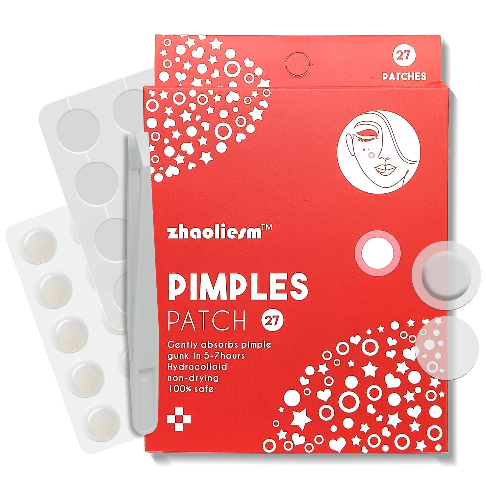 Pimple Patches for Face Hydrocolloid Acne Patch - Invisible Pimple