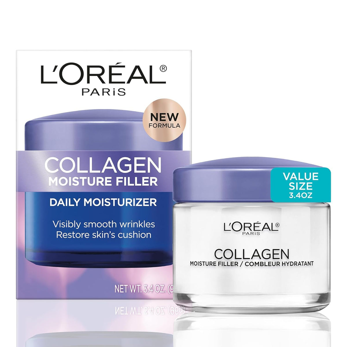 LOreal Paris Collagen Daily Face Moisturizer Reduce Wrinkles Face