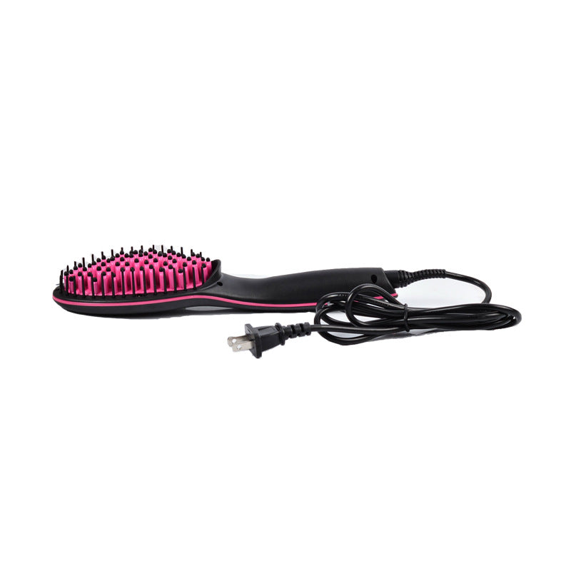 Ceramic hair styling brush by Zenvia Beauty with a sleek handle and bristles for smooth, shiny hair styling.