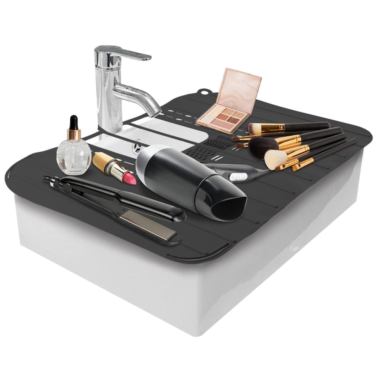 Bathroom Sink Cover For Counter Space MakeupSink Toppers Foldable
