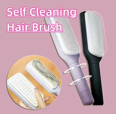 Self-Cleaning Hair Brush – product view 1