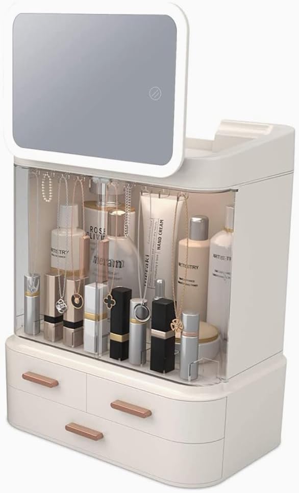 Lighted Mirror Makeup Storage Box product image