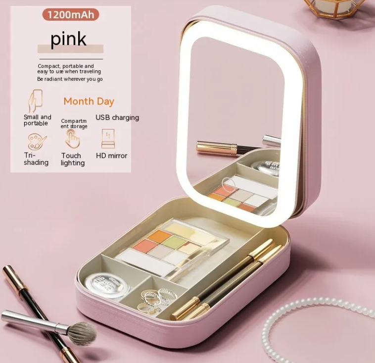 Makeup Storage Box With LED Light product image
