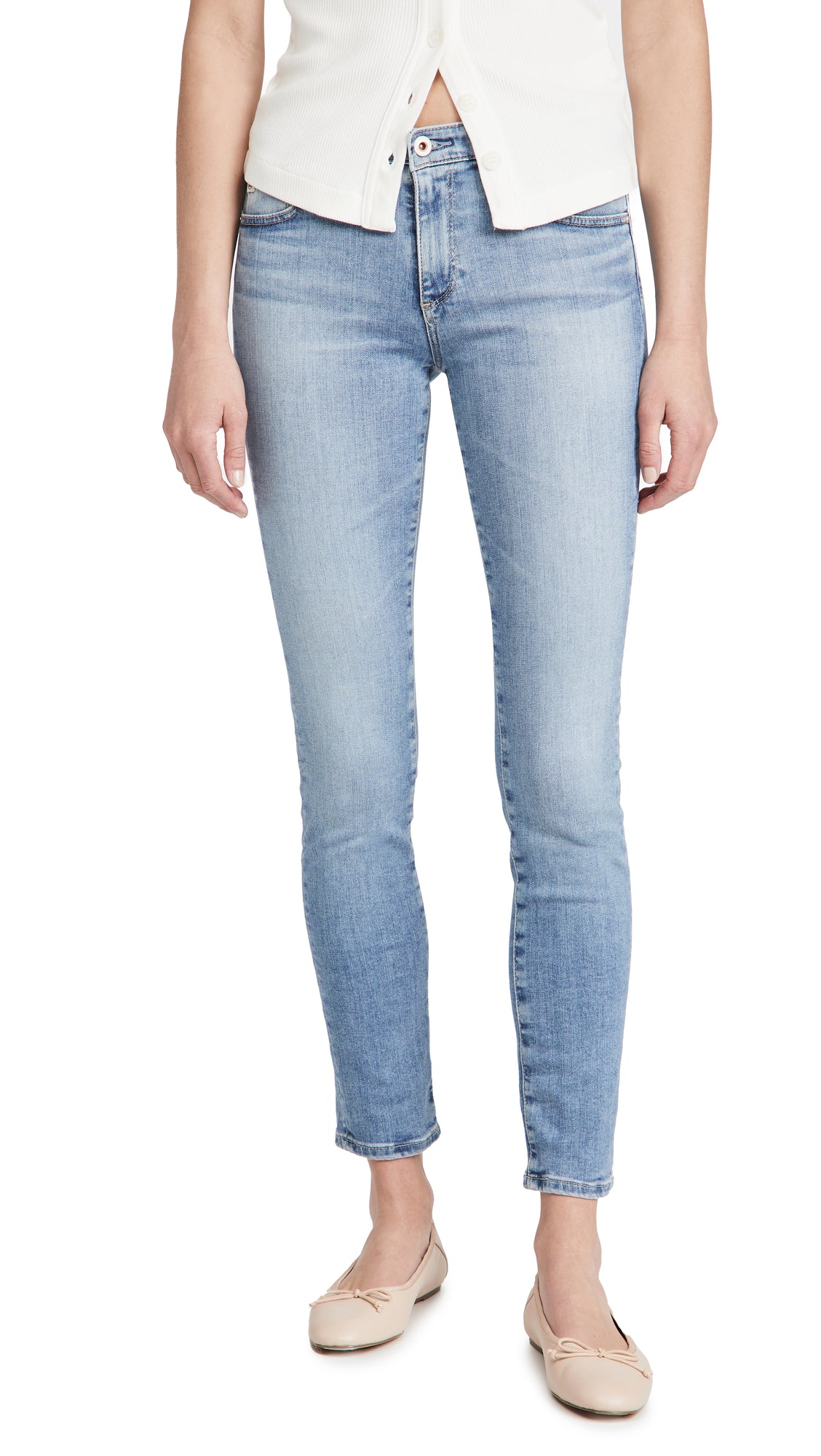 AG Jeans Womens Prima Mid Rise Cigarette Ankle Jean Provision 24 — product view 1