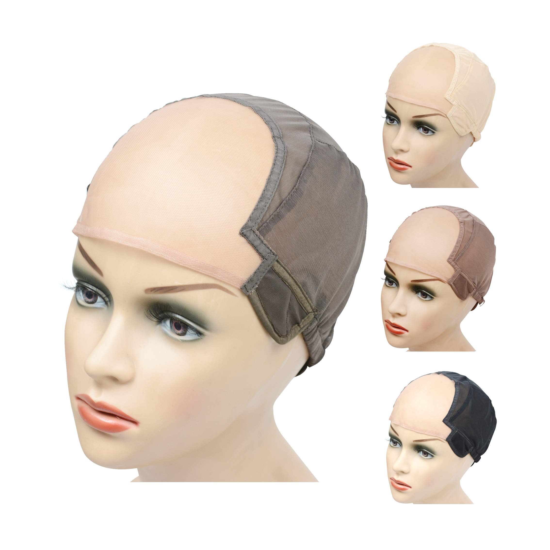 Wig Cap Stretch To Ear Wig Cap U Part Lace Wig Cap With Adjustable product image