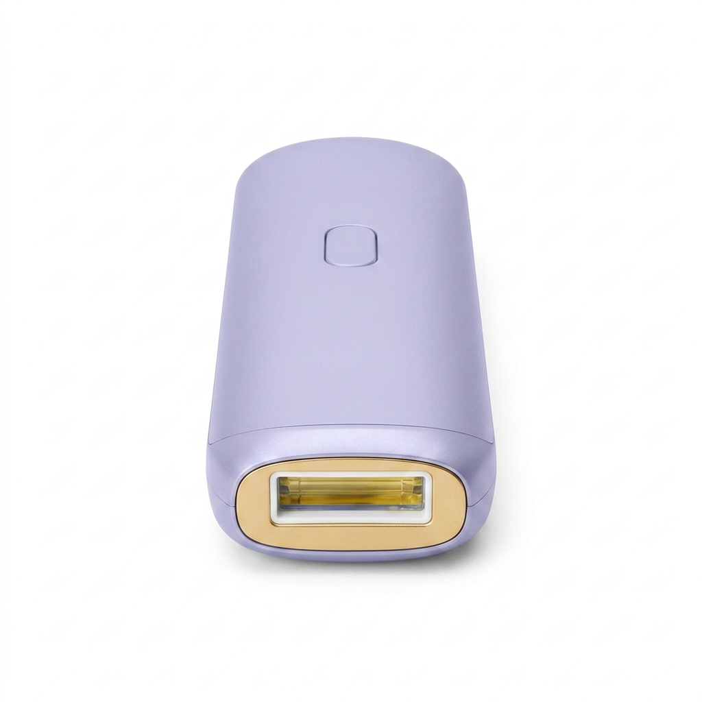 Zenvia Beauty IPL hair removal device with sleek handheld design and control buttons for at-home hair removal treatment.