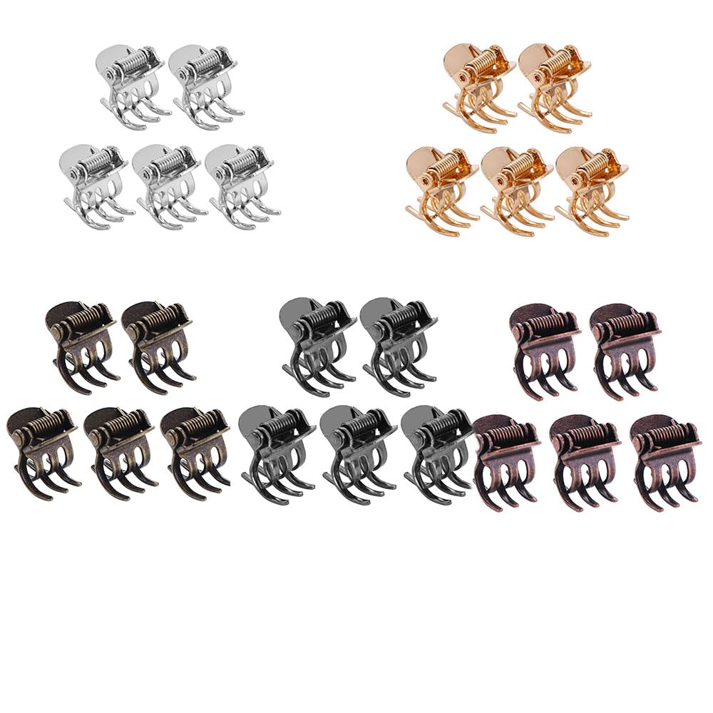 25pcs/Lot Metal Mini Hair Claw ClipsMini Bangs Clips Small Hair Claws Jaw — product view 4