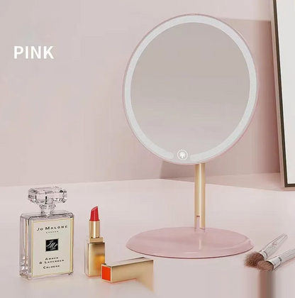 VividAura LED Desk Mirror – FoldBright Series