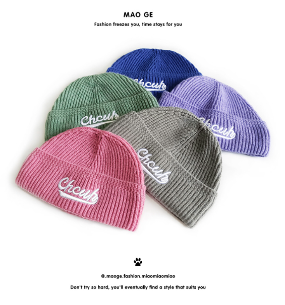 Women's Embroidered-Letter Knit Beanie – product view 16