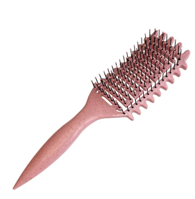 Zenvia Beauty curl hair hollow comb with wide teeth for detangling and styling curly hair, lightweight and easy to use.