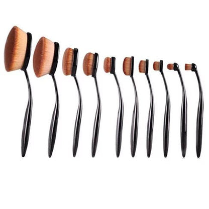 10-Piece Oval Brush Set