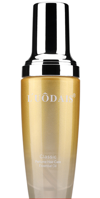 Zenvia Beauty Lodais Hair Care Oil Essence bottle with dropper, featuring clear liquid and elegant packaging.