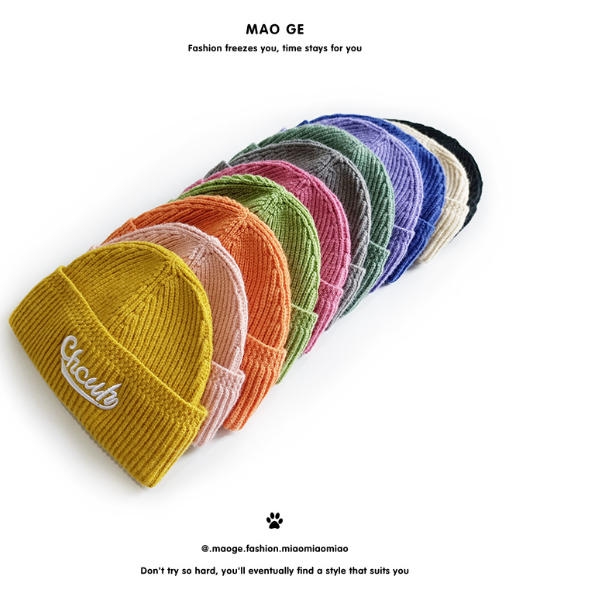 Women's Embroidered-Letter Knit Beanie – product view 8