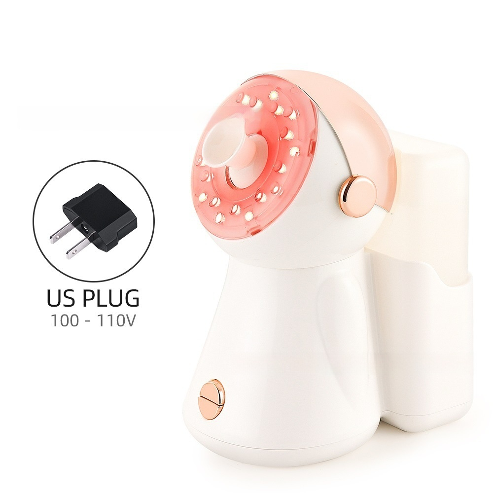 Zenvia Beauty Nano Facial Steamer Device emitting a fine mist for skincare and facial hydration.
