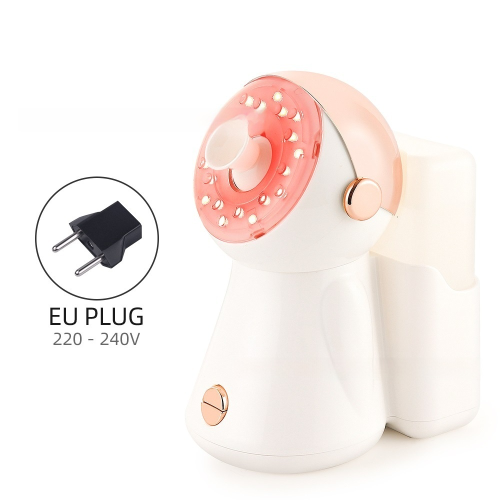 Zenvia Beauty Nano Facial Steamer Device emitting a gentle mist for skincare and facial hydration.