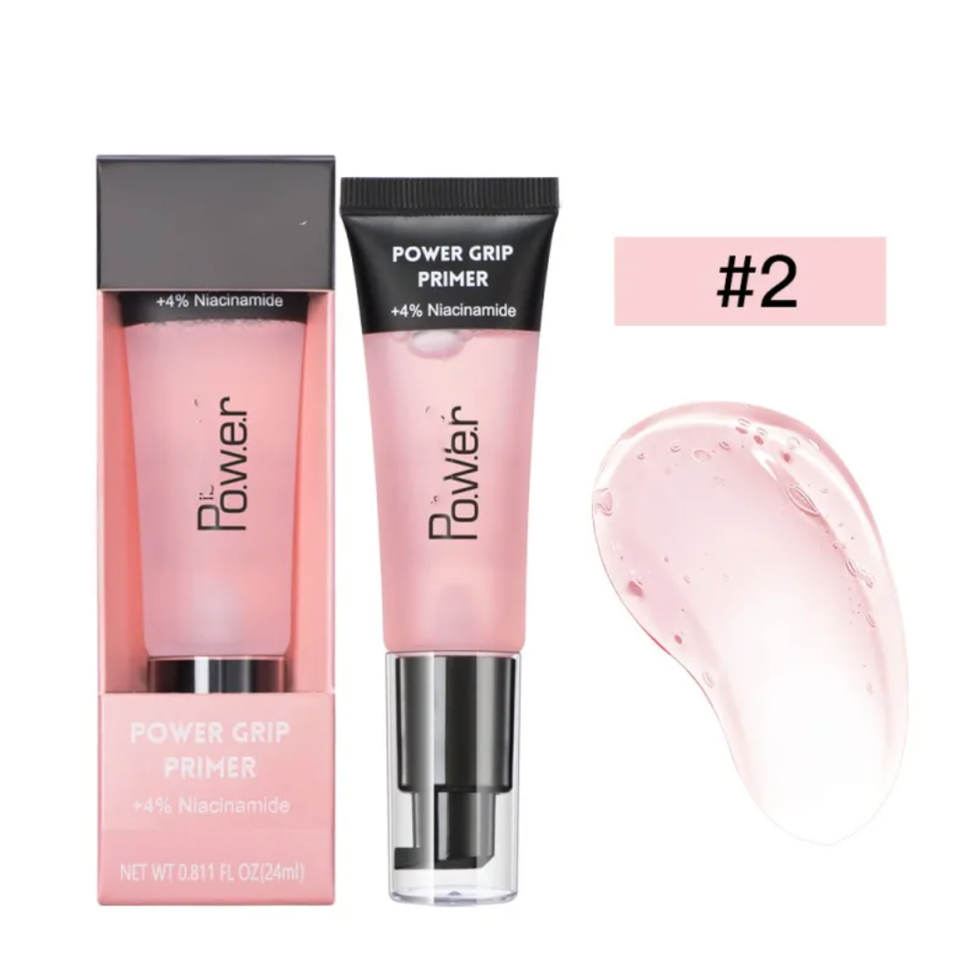 Zenvia Beauty Invisible Pore Blur Gel showing smooth, matte finish on skin with blurred pores and lightweight texture.
