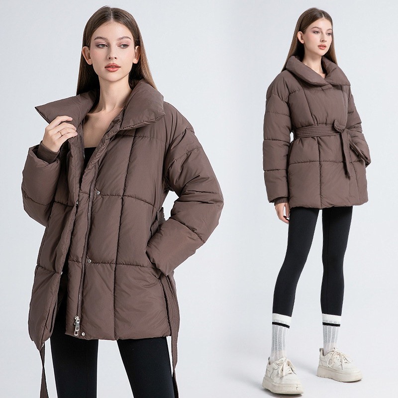Women's Quilted Mid-Length Puffer Jacket – product view 16