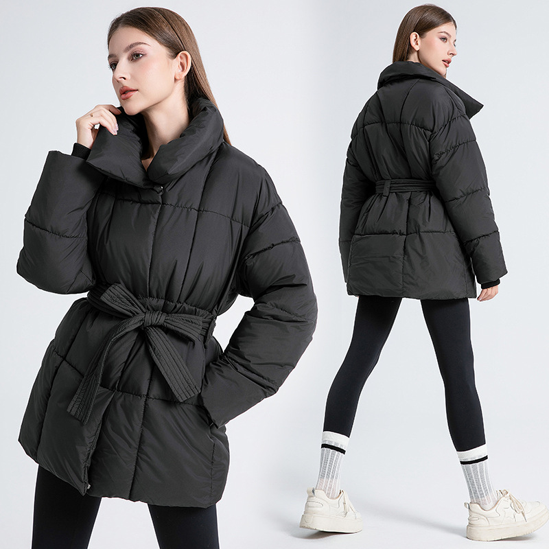 Women's Quilted Mid-Length Puffer Jacket – product view 13