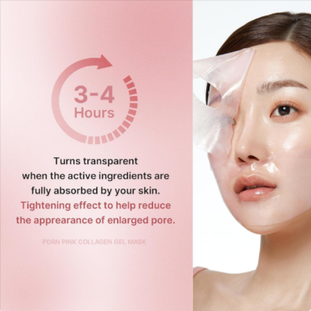 Zenvia Beauty Hydrating Collagen Face Mask spread on skin with soft, glowing complexion and soothing texture visible.