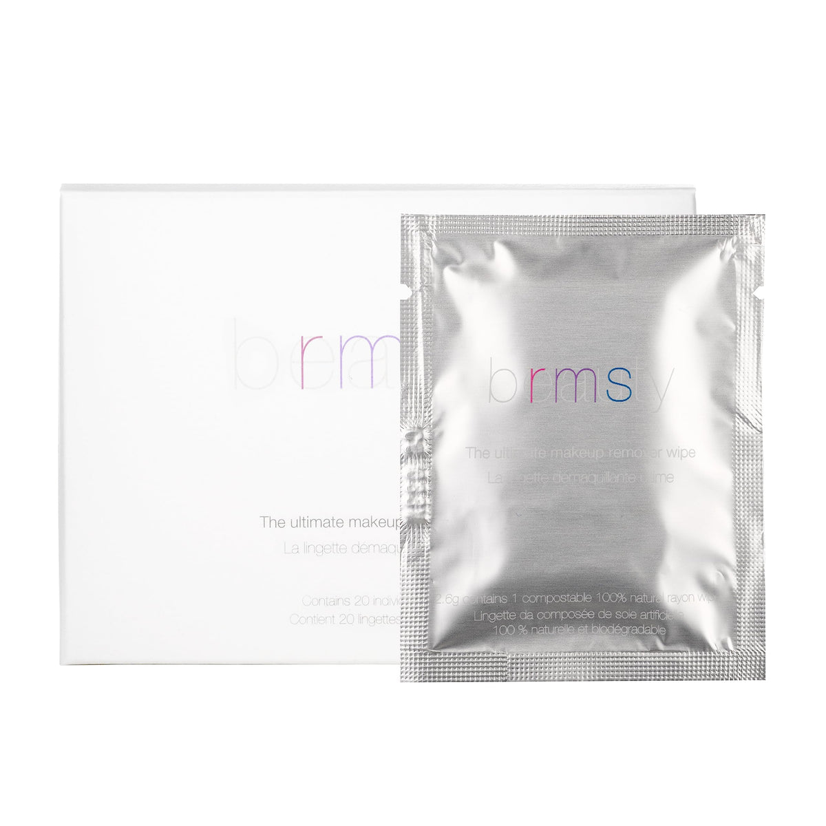RMS Beauty Makeup Remover Wipes - Organic Coconut Oil Makeup Remover Oil Based Makeup Remover Face Wash & Eye Makeup Remover Make Up Wipes for Face