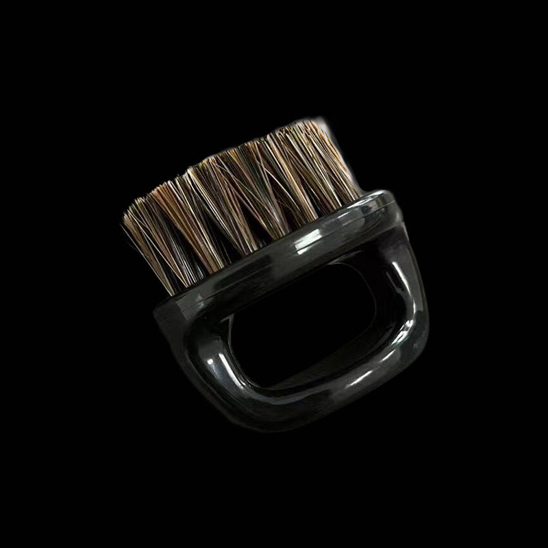 Vintage hair styling brush by Zenvia Beauty with wooden handle and natural bristles for gentle hair grooming.