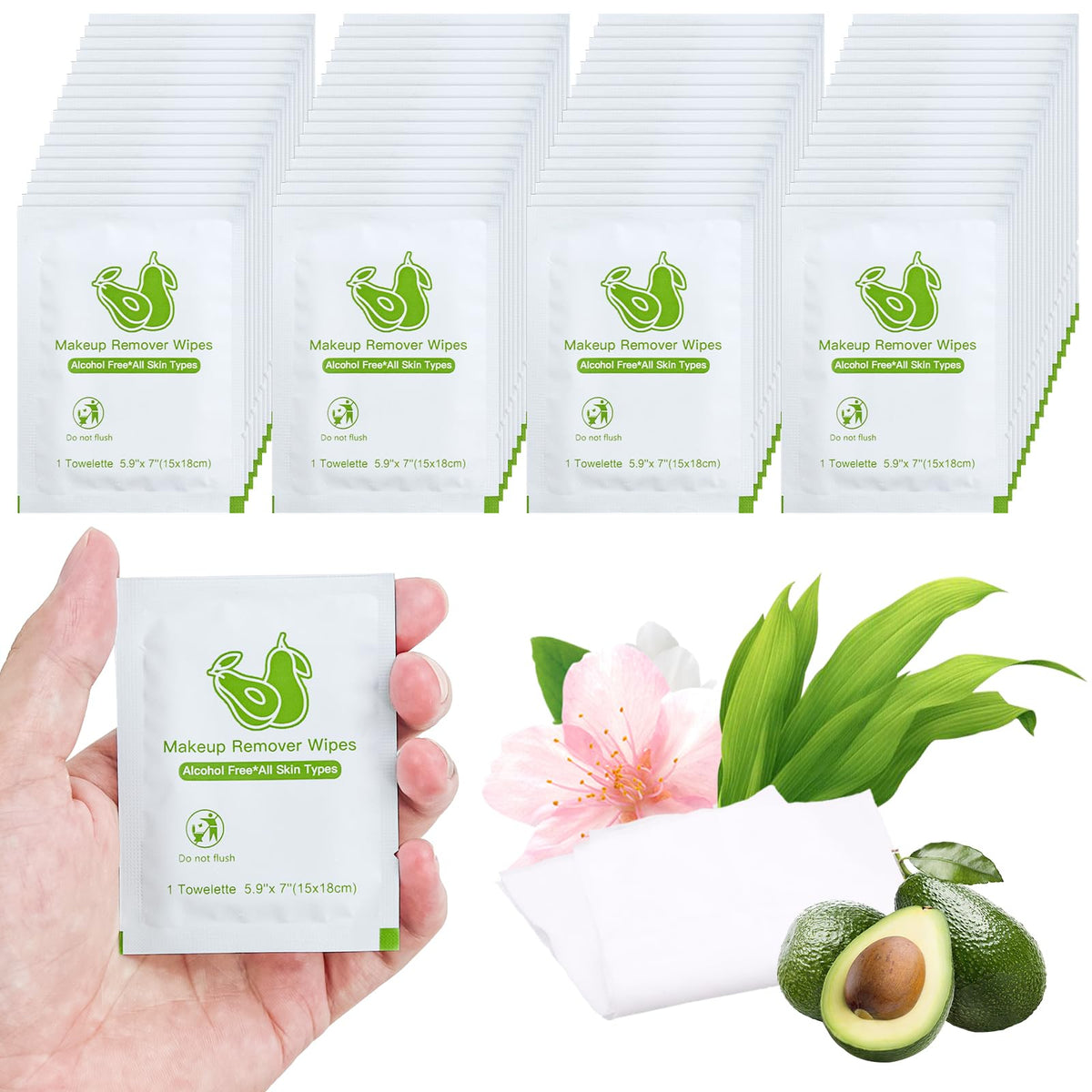 Makeup Remover Wipes Bulk Individually WrappedTravel Makeup Wipes