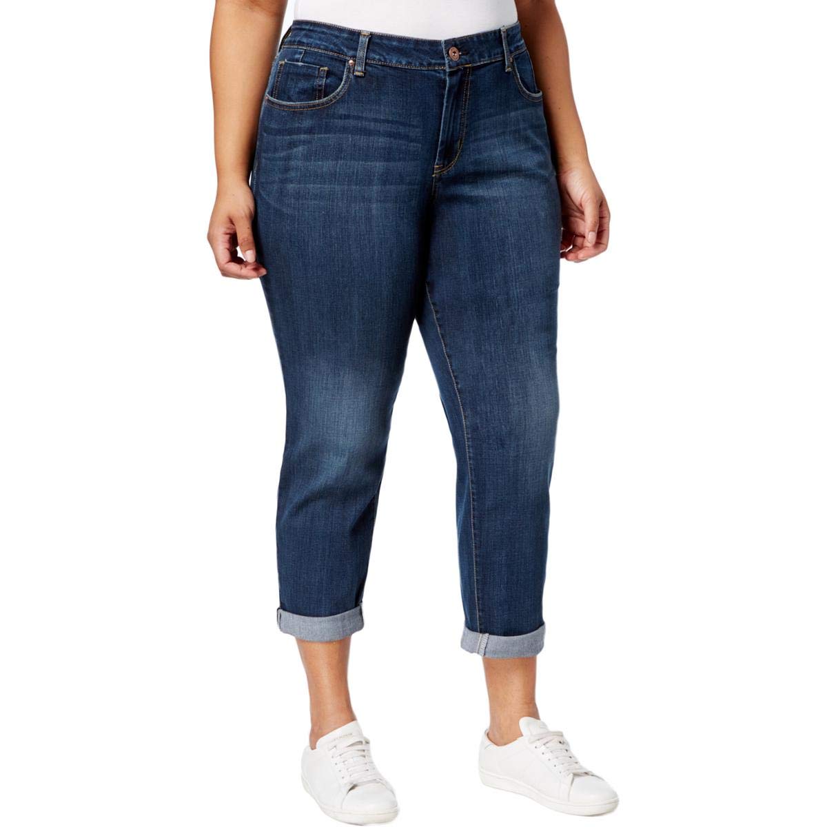 Jessica Simpson womens Mika Best Friend Relaxed Fit Jeans Blue 20 US — product view 2