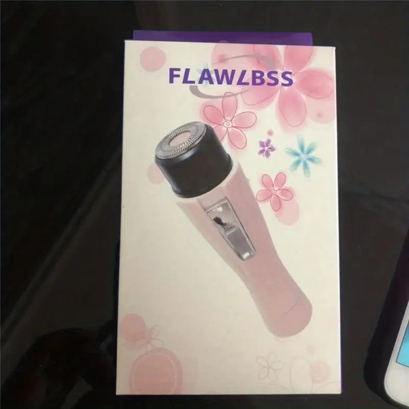 Zenvia Beauty electric facial hair remover device with ergonomic design and sleek white finish for gentle hair removal.