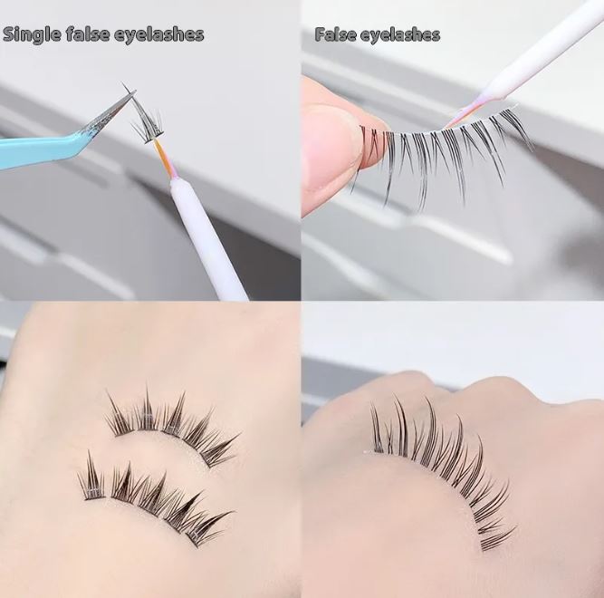 Zenvia Beauty long-lasting eyelash glue tube with applicator for secure eyelash extensions and bonding.