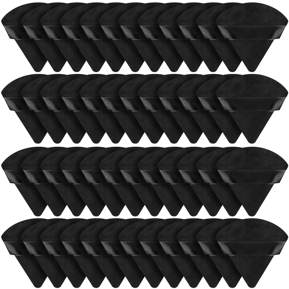 48 Pcs Velour Triangle Powder Puff Soft Velour Makeup Puff Velour Puffs for — product view 2