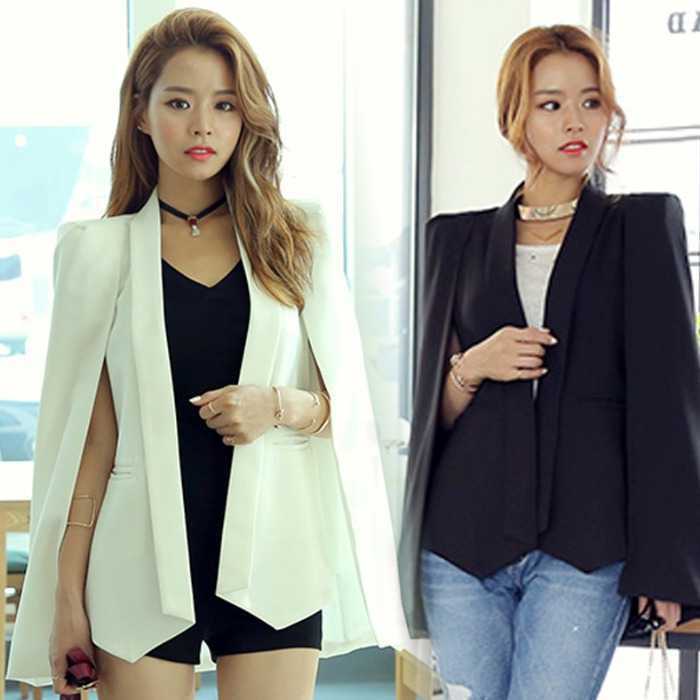Women's Cape-Shawl Blazer Jacket – product view 7