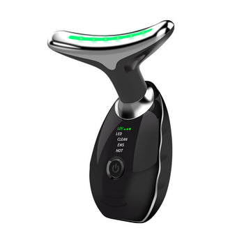 ZenviaBeauty Facial Massager™ showing sleek handheld device with textured surface for facial skin massage and rejuvenation.