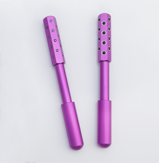Zenvia Beauty Stick beauty device and massager with sleek design, used for facial skincare and muscle relaxation.