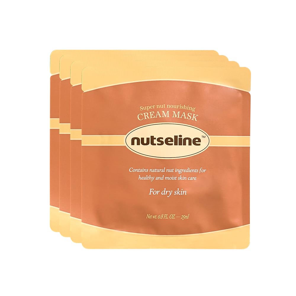 Nutseline Nourishing Cream Sheet Masks – 4 Pack
