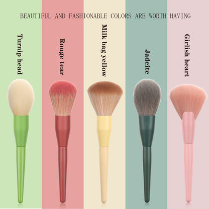 Yellow Makeup Brush Set
