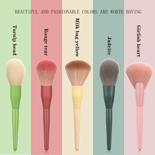 Yellow Makeup Brush Set