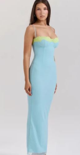 Women's lace tube top dress by Zenvia Beauty featuring a fitted, sleeveless design with intricate lace detailing.