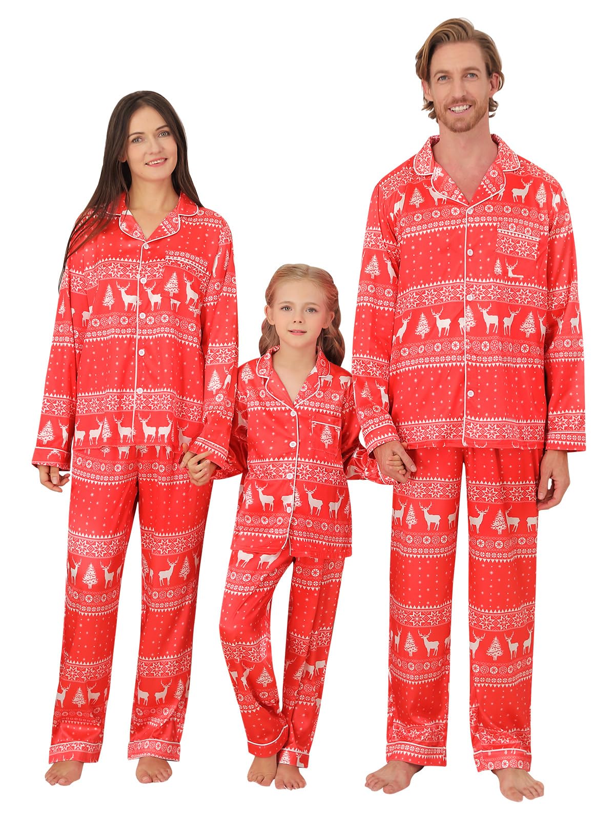 Family Button-Down Christmas Pajama Set – product view 2