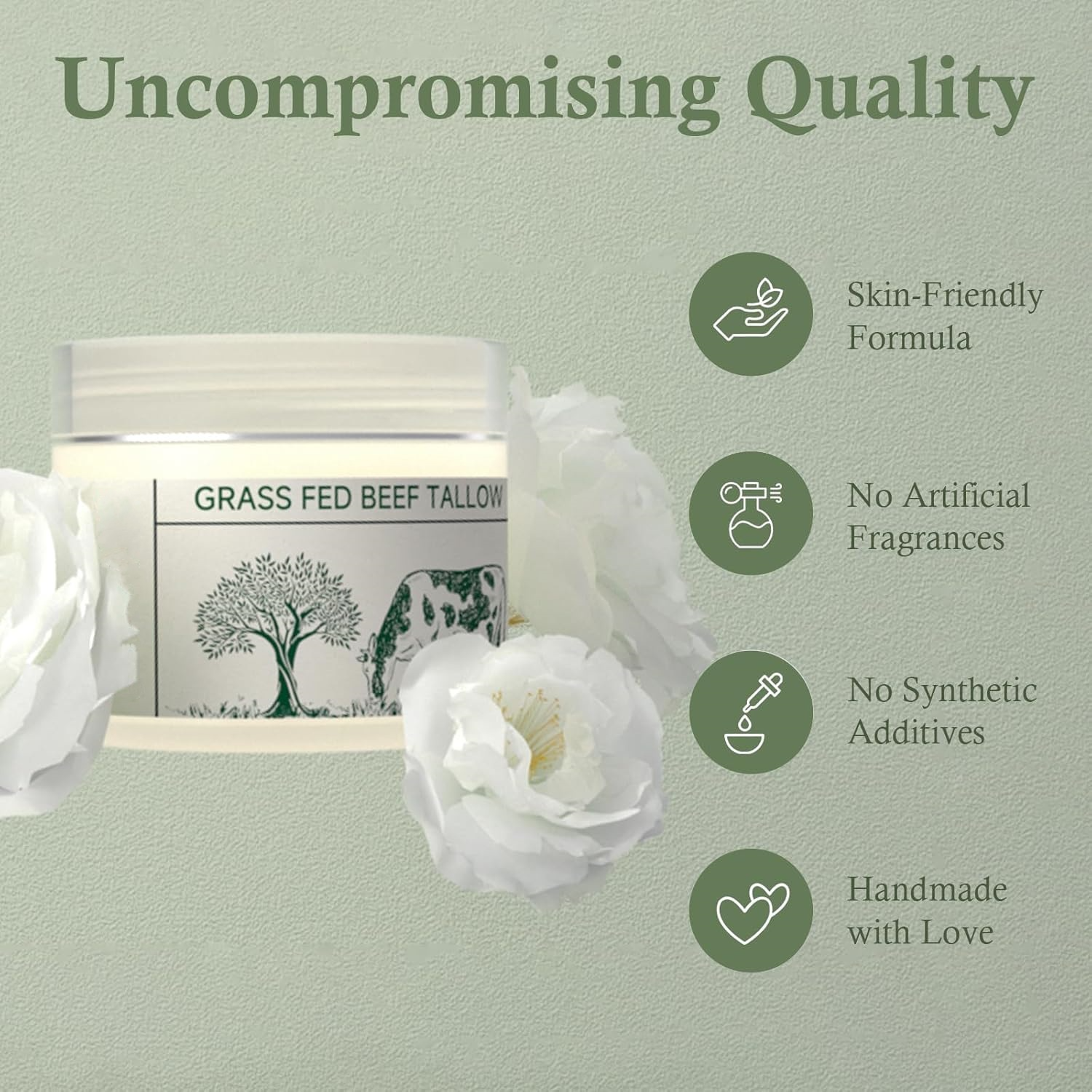 Grass-Fed Tallow Moisturizing Cream